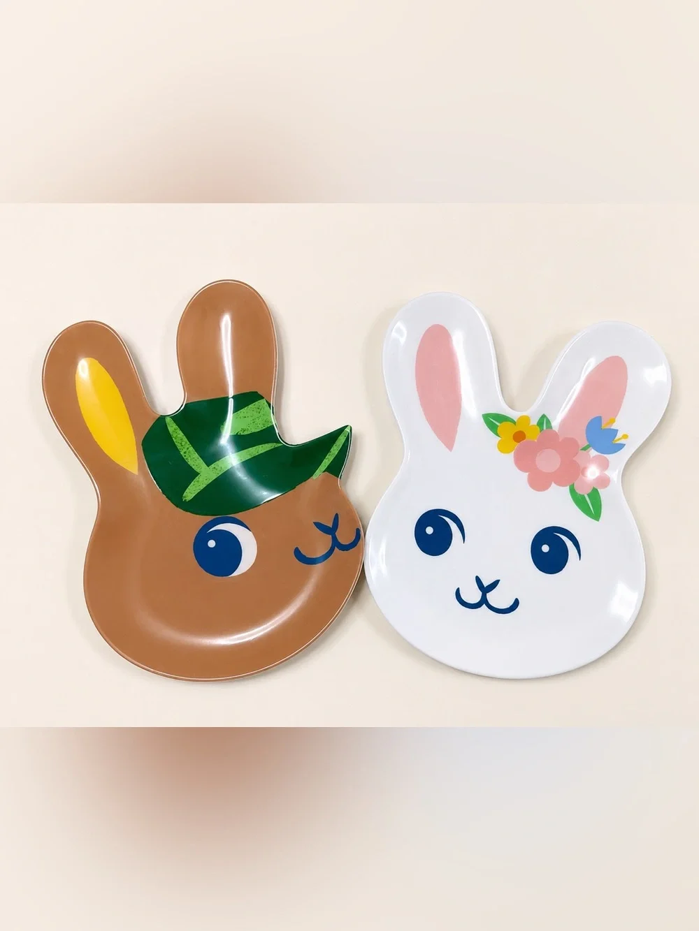 2020 Target Spritz Bunny Melamine Plates Set of 2 NEW Easter